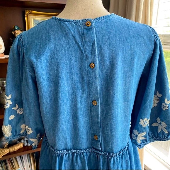 Vintage Denim Wonder Nation Boho Dress Medium - Picture 6 of 8